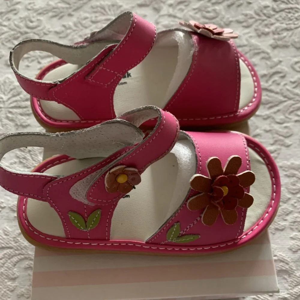 Leather girls sandals NEW